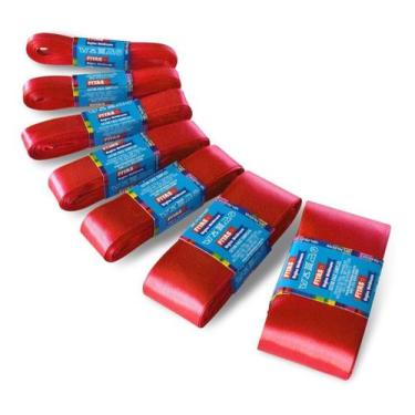 Imagem de Fita De Cetim Mimosa N.3 15mm X 10 Mts C/5 Un = 50metros - Fitas Regin