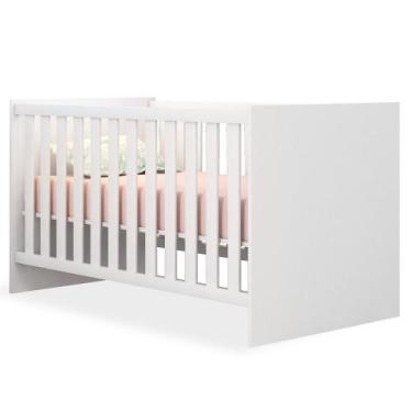 Imagem de Berço Mini Cama Doce Sonho Branco - Qmovi, Branco/Branco, 30 Kg