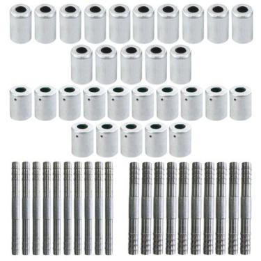 Imagem de Kit Clip Capa Caneca E Emenda 6mm 8mm Alumínio 50 Unidades - TUNDRA AU