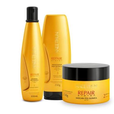 Imagem de Kit Aneethun Repair System Pós quimica Shampoo 300ml + Máscara 250g + 