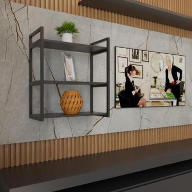 Imagem de Nicho estilo industrial prateleira sala prateleira de parede suporte p