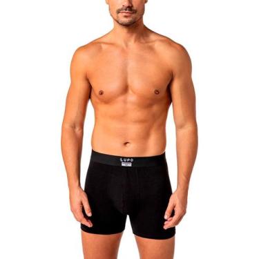 Imagem de Cueca Boxer Lupo 18430-001 Masculina Algodão Com Elastano T. P/GG, M, 