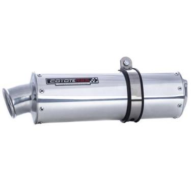 Imagem de Escape / Ponteira Coyote RS3 Alumínio Oval - CG 150 Titan / Fan / Star