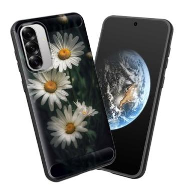 Imagem de smauncucn Capa para Galaxy A36 5G/Galaxy A56 5G, capa protetora antiderrapante de TPU macio e fina para Samsung Galaxy A36 / A56 5G 6,7 polegadas, margaridas brancas e amarelas