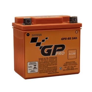 Imagem de Bateria MOTO NXR125 Bros KS/ES/ESD 5ah GP5-D (ytz6v) - GP PRO