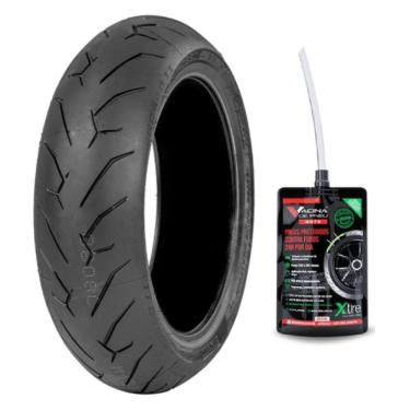 Imagem de Pneu 140/70R-17 Traseiro Diablo Rosso Ii Tl 66H Ninja 300 Mt03 Yzf R3 Cb 250 Twister Cb300r Z 300 + Vacina