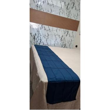 Imagem de Peseira Drapeada Para Cama QUEEN 2.60M x 0,45 CM - Enxovais Anna Maria