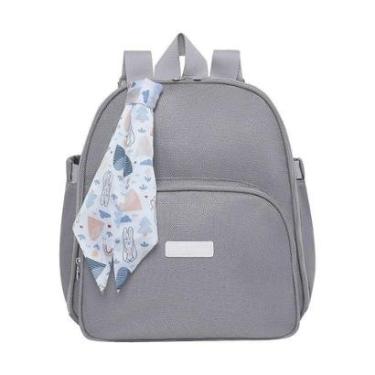 Imagem de Mochila de Maternidade Pirulitando Baby Bosque Cinza-Unissex