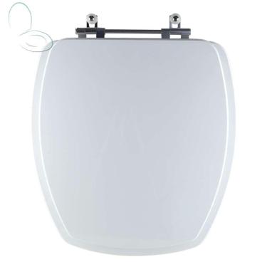 Imagem de Assento Sanitário Tampa De Vaso Branco Resina Poliester Thema Para Bacia Incepa