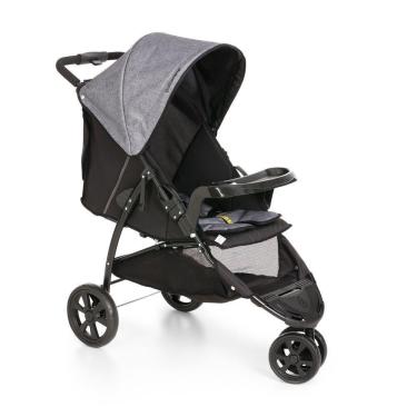 Imagem de Carrinho De Bebê Para Passeio Galzerano Cross Trail 1450 De 0 Meses Até 15kg Cinza E Preto