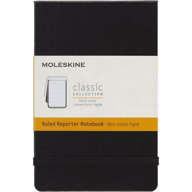 Imagem de Caderno Moleskine Classic, capa dura, bolso, pautado em preto