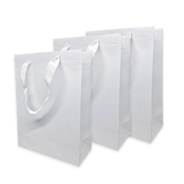 Imagem de Kit 20 Sacola De Papel Offset P Alça Prática Unidade 20 cm - Flash