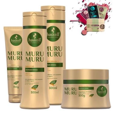 Imagem de Kit Haskell Murumuru Sh Cond 300ml Mascara 250 + Polpa Creme