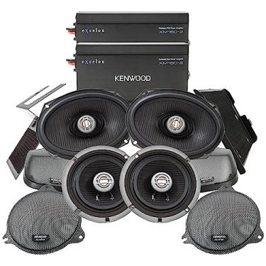 Imagem de Kenwood Pacote De Áudio Excelon P-Hd3Fr Para Modelos Harley-Davidson Selecionados De 2014 Em Diante - (2) Amplificadores De Áudio Xm160-2, (2) Alto-Falantes De Motocicleta Excelon Xm65F De 6,5" E (