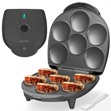 Imagem de Baker's Friend Máquina Elétrica De Fazer Arepas Com Controle De Escurecimento, Máquina De Fazer Mini Panquecas, Frigideira Para Fazer Panquecas, Tostiarepa, Faz Arepas, Hambúrgueres De Milho, Mini