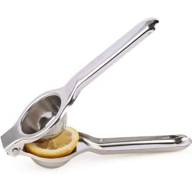 Imagem de Espremedor de limão manual de aço inoxidável 21 cm, utensílio de cozinha universal multiuso (KIT 2 UNIDADES)