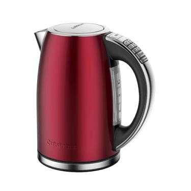 Imagem de Cuisinart Chaleira Elétrica Sem Fio De Aço Inoxidável De 1,7 Litro Com 6 Temperaturas Predefinidas (Vermelha)
