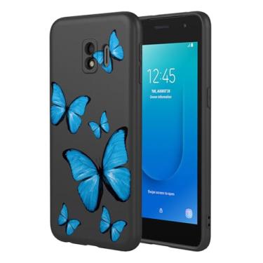 Imagem de KOARWVC Capa de telefone para Galaxy J2 Core, Samsung Galaxy J2 Pure SM-J260 design bonito padrão de borboleta fina protetora macia TPU bumper capa de telefone para Samsung Galaxy J2 Core Black