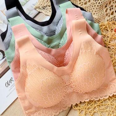 Imagem de Kit 3 Top Sutiã 5d Com Bojo Removível Soutien Sem Costura - nk3 shop, 