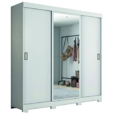 Imagem de Guarda Roupas Casal Porta com Espelho 3 Portas de Correr 4 Gavetas Áustria Notável