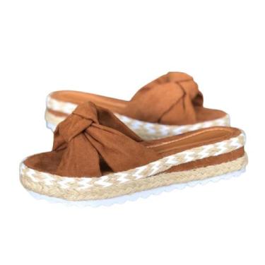 Imagem de Tamanco Sandália Tratorado De Nó - Star Bella, Marrom, 36