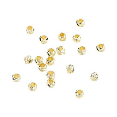 Imagem de Brincos e Colar com 20 Pingentes Folheados a Ouro 18k - Kit DIY, 3mm-5