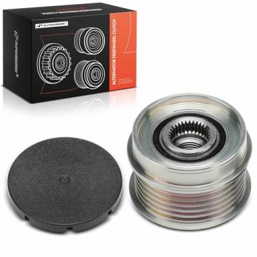 Imagem de A-Premium Polia de embreagem de roda livre do alternador compatível com Ford Escape 2005-2007, Focus 2005-2007 e Mazda Tribute 2006, 2.0L 2.3L, 6 ranhuras no sentido horário