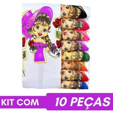 Imagem de Pano Para Fazer Saia Crochê Boneca Artesã Glitter Kit C/10 - DRK, Nina