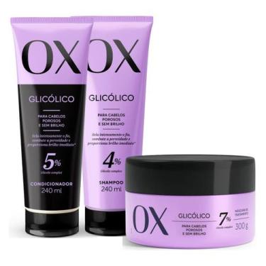 Imagem de Kit Ox Glicólico Duo 240ml  Máscara de Tratamento 300g - OX COSMÉTICOS