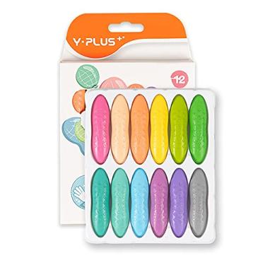 Imagem de Giz de cera de amendoim para crianças pequenas, Giz de cera não tóxica, fácil de segurar, lavável e segura para crianças, materiais de arte para colorir