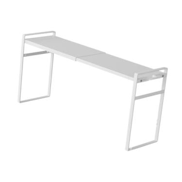 Imagem de ChuYiElegance Expositor de Maquiagem, Organizador de Prateleira de Maquiagem, Moderno, Suporte para Cosméticos, Armazenamento de Banheiro para Cozinha, Penteadeira, Branco