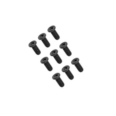 Imagem de ZAHARA 9 peças de parafusos de tampa inferior de laptop pretos de substituição para Dell Inspiron (5368 5378 5379) 2 em 1 parafusos de capa de base inferior inferior