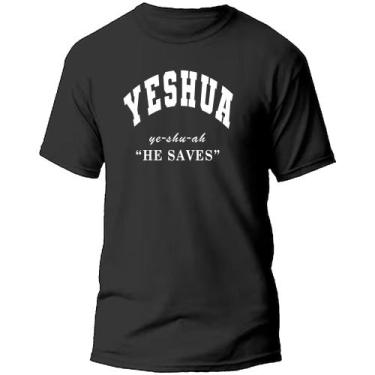 Imagem de Camiseta camisa moda cristã yeshua evangélica barato - Dog's, Preto, G