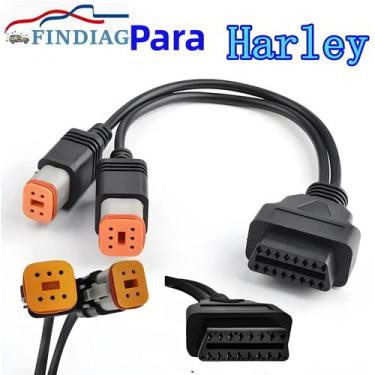 Imagem de Adaptador De Scanner De Diagnóstico OBD2 Para Motocicleta Harley David