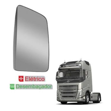 Imagem de Retrovisor p Volvo FH 2018 2019 LD c Desembaçador Elétrico - Fabbof
