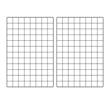 Imagem de Tela Aramada Grade Organizadora Mural De Fotos E Recados 40X60Cm(PRETO,2 TELAS 40X60CM)