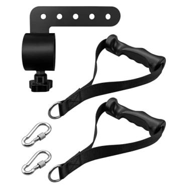 Imagem de Acessório de máquina de barra de agachamento de cinto compatível com barra olímpica de 5 cm, acessório de mina terrestre para barra, para exercícios de minas terrestres e academia em casa, aço carbono