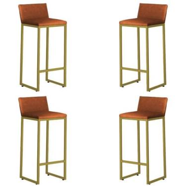 Imagem de Kit 4 Banqueta Alta Dani Reforçada Decorativa Balcão Bancada Cozinha B