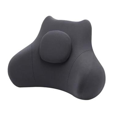 Imagem de Kokiya Almofada de apoio lombar Almofadas de cintura Almofadas de costas macias e multifuncionais, Cinza