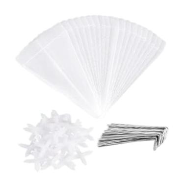 Imagem de KiBcsLic Campânulas de jardim para plantas Bell Plant Covers Ferramentas de jardinagem ao ar livre fáceis de usar Protege contra animais Pássaros Bell Jar, 20 Pedaços