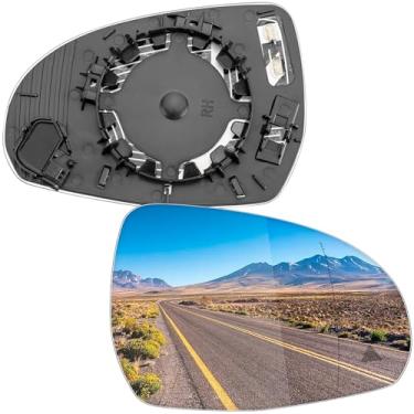 Imagem de LOIYLLEN Substituição do espelho lateral do passageiro para Mercedes Benz W206 C260 C300 C43, W223 S Class, X254 GLB, V295 EQE, V297 EQS - Vidro do espelho do lado direito, vidro retrovisor elétrico