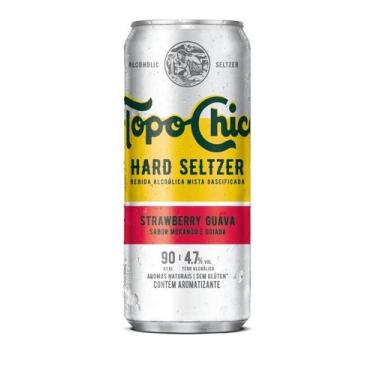 Imagem de Topo Chico lata 310 ml c/06 goiaba com morango - coca cola 