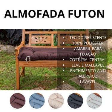 Imagem de Almofada funton para cadeira e banco 100x40 cm lisa - Riqueza Textil, 