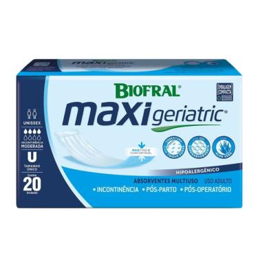 Imagem de Absorvente Geriátrico Multiuso Biofral Maxi Geriatric 20 Unidades