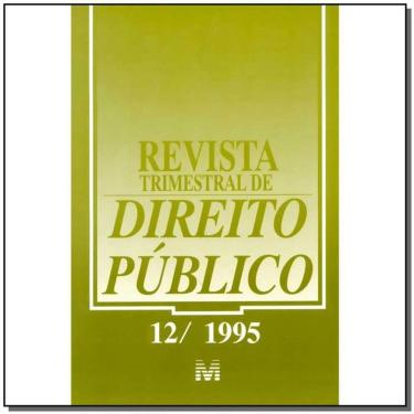 Imagem de Revista Trimestral De Direito Publico Ed. 12