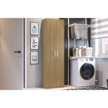 Imagem de Armário Multiuso Lavanderia PH 1711 c/ 2 Portas Cedro - Herval