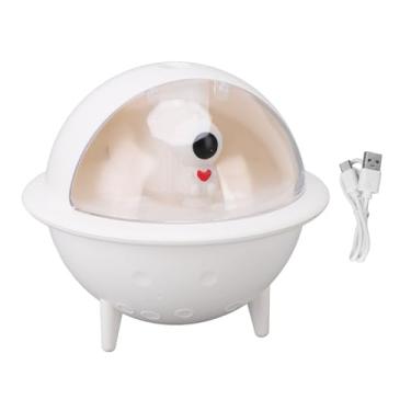 Imagem de Mini Umidificador Portátil Grande Névoa Saída com Luz Colorida Branco 350ml Umidificador USB para Quarto Do Escritório