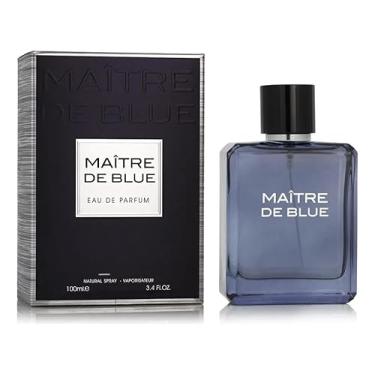 Imagem de Perfume Arabe Maître De Blue Masculino 100ml Edp - Com Selo De Originalidade