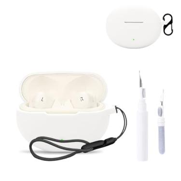 Imagem de Capa protetora para OnePlus Nord Buds 3, capa protetora para fone de ouvido NOUKAJU (com mosquetão + cordão + caneta de limpeza) à prova de quedas, à prova de choque, à prova de poeira, capa protetora