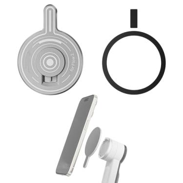 Imagem de HUAYUWA Adaptador magnético compatível com Insta360 Flow 2Pro/Flow Pro/Flow, placa magnética forte com anel de metal adequado para telefones Magsafe e Android (para Insta 360 Flow 2 Pro)